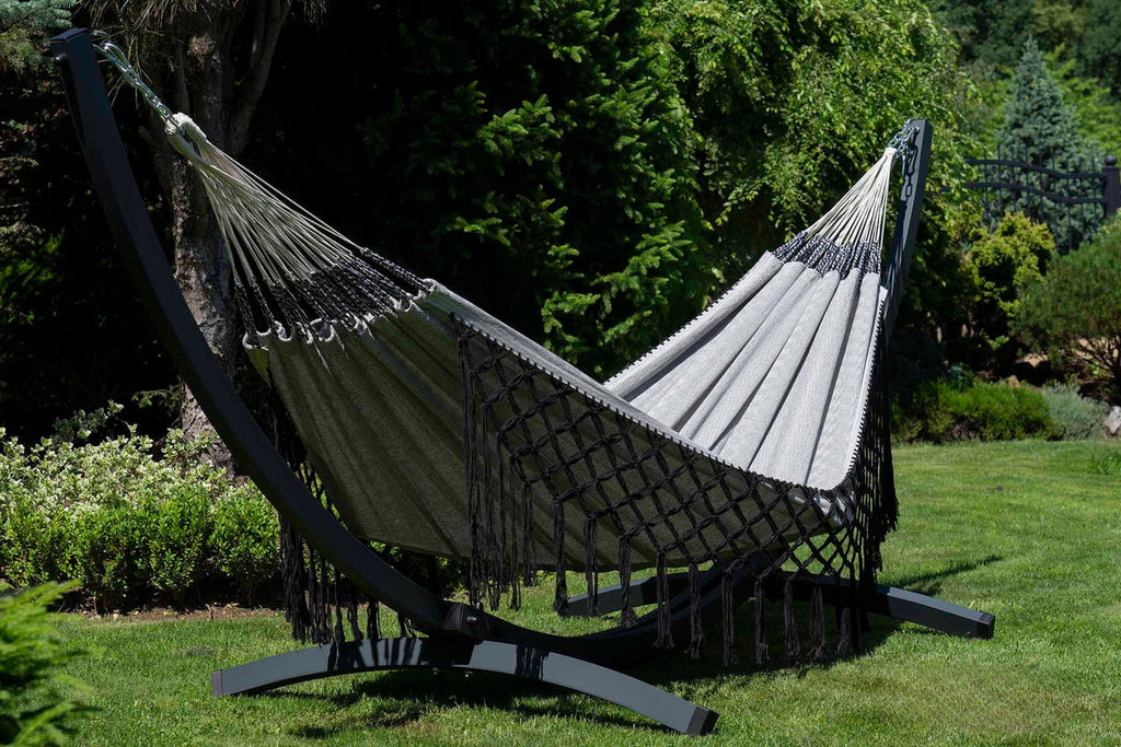 Hamac sur pied macramé tissé main en coton | Medellino