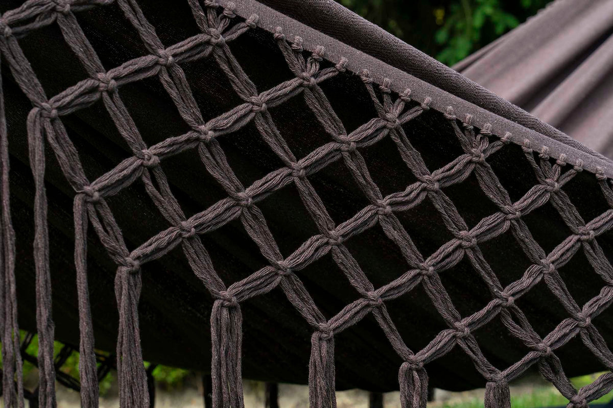 Hamac sur pied macramé tissé main en coton | Medellino