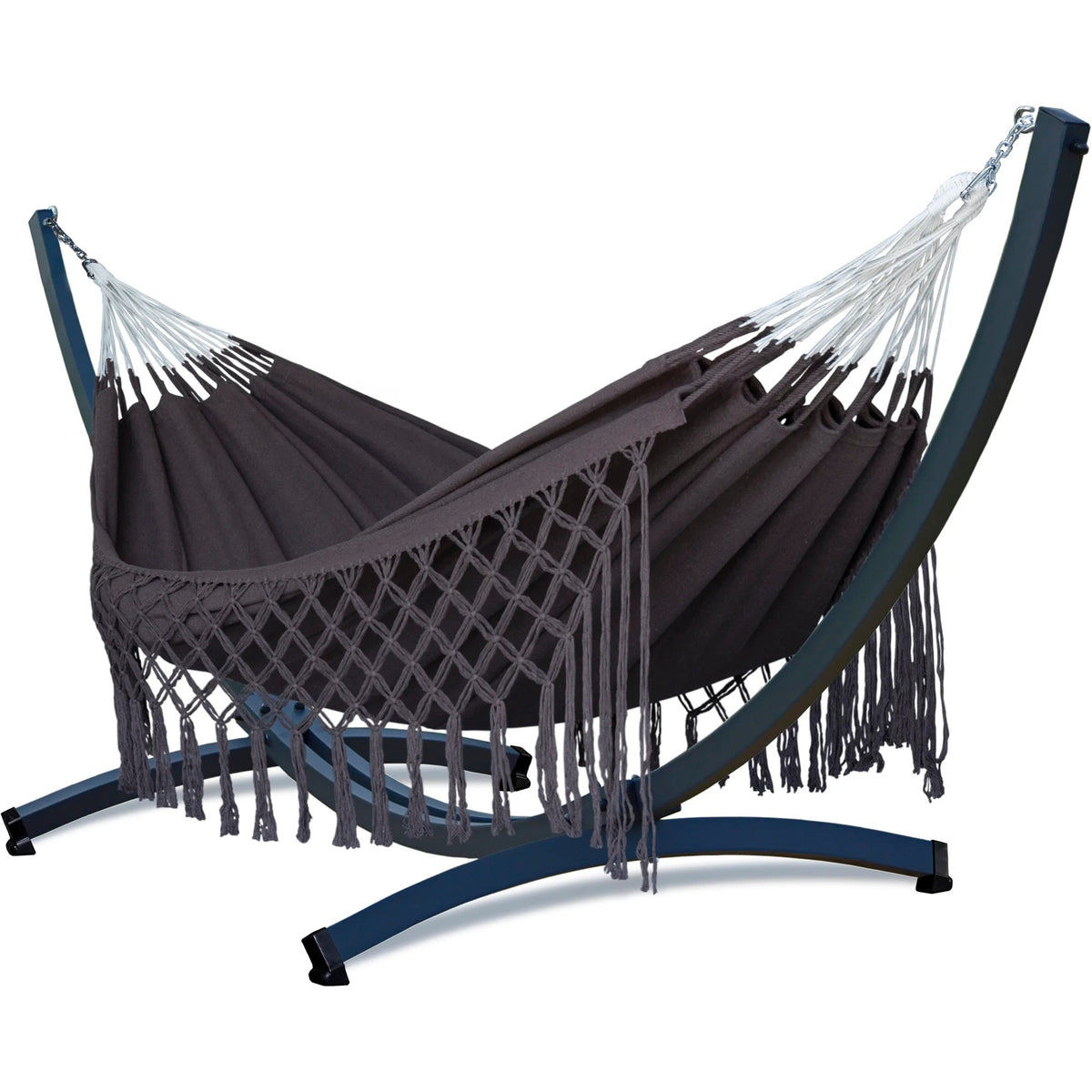 Hamac sur pied macramé tissé main en coton | Medellino