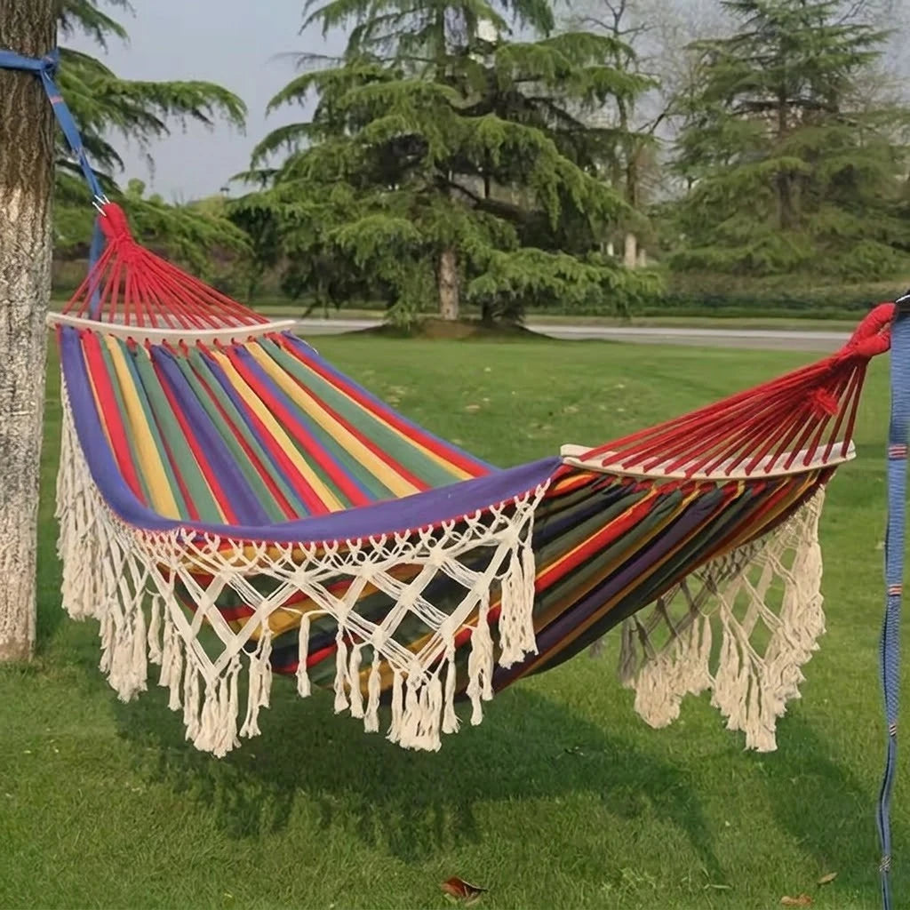 Hamac jardin double XL 2 places en coton | intérieur extérieur | Medellin