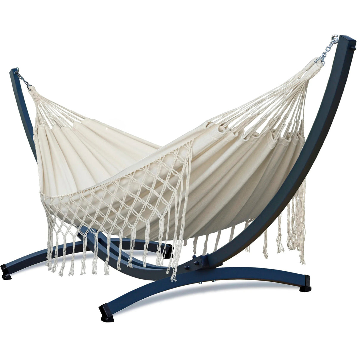 Hamac sur pied macramé tissé main en coton | Medellino