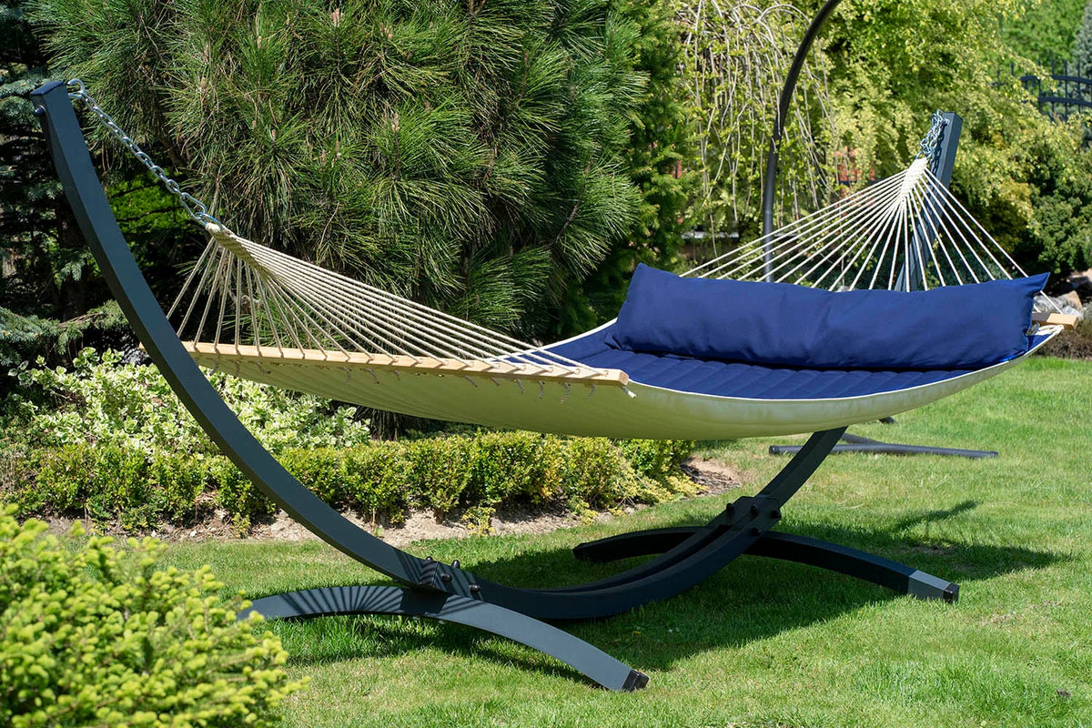 Hamac sur pied matelassé coussin intégré en coton  Penama
