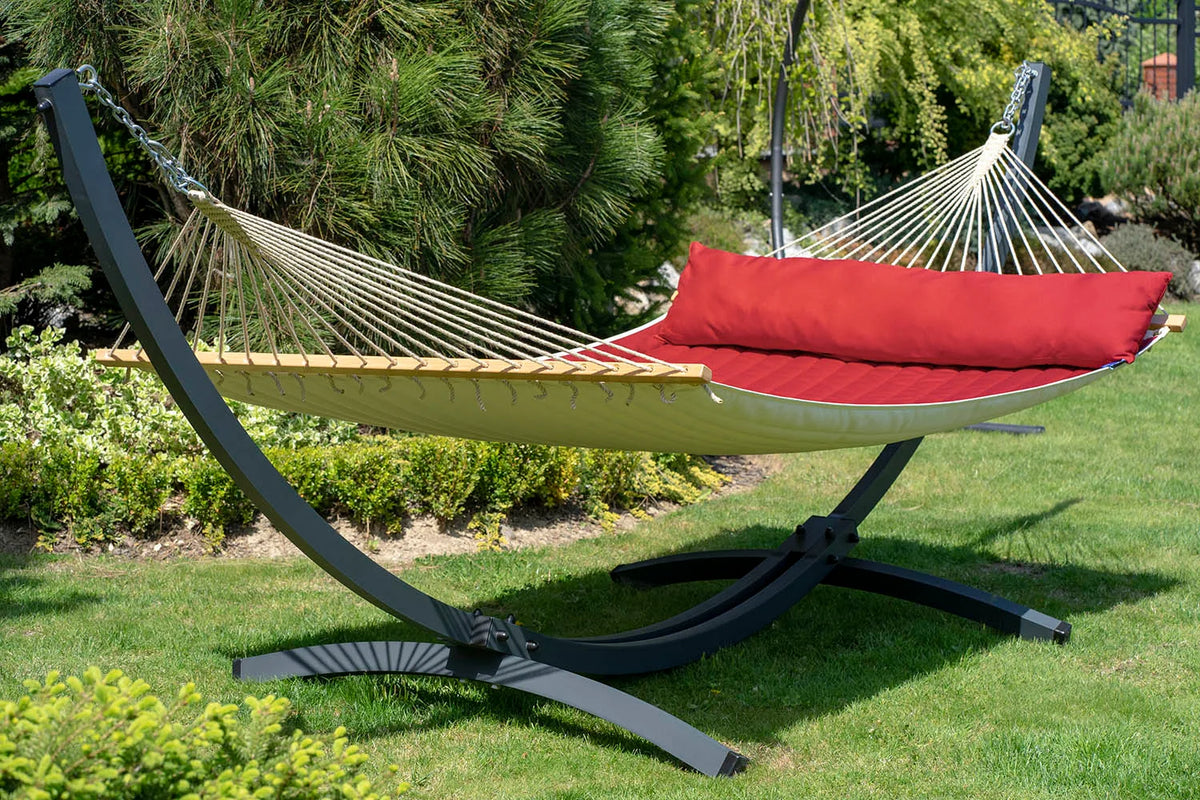 Hamac sur pied matelassé coussin intégré en coton  Penama