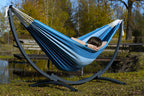 Hamac jardin sur pied en coton | solaya