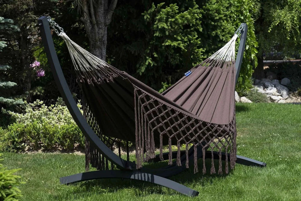 Hamac sur pied macramé tissé main en coton | Medellino