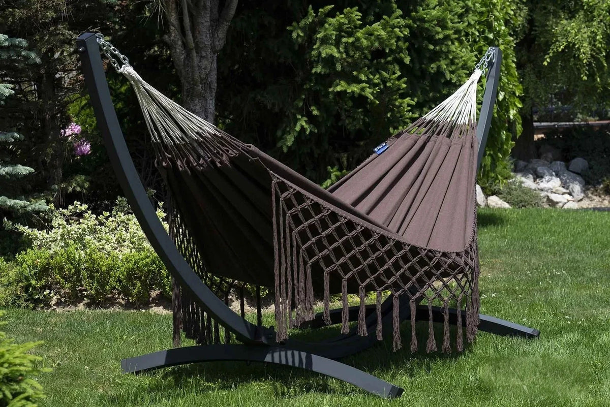 Hamac sur pied macramé tissé main en coton | Medellino
