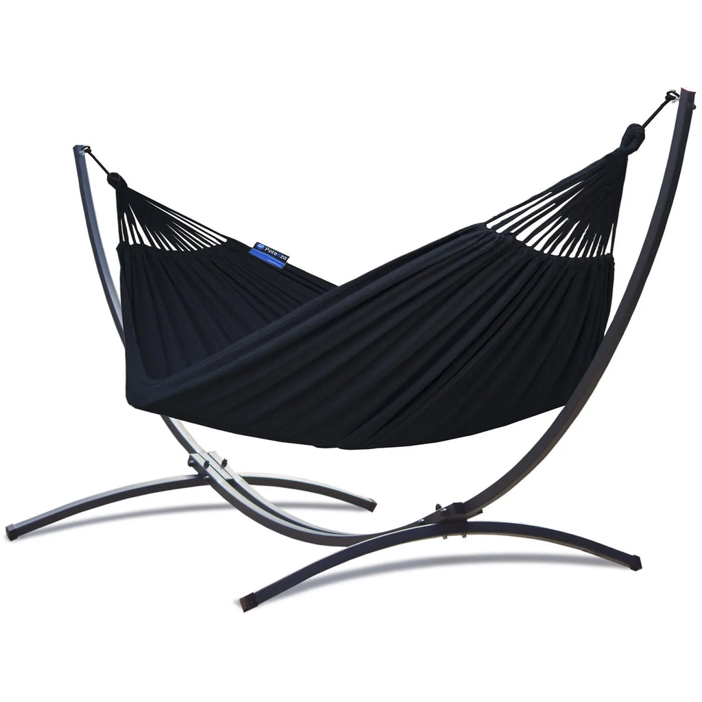 Hamac sur Pied 1 Place Structure Acier galvanisé 120kg, 200x120cm | Marlow