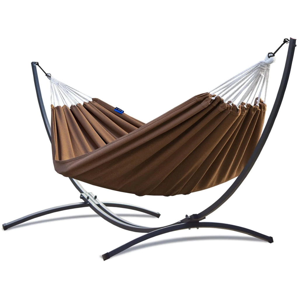 Hamac sur Pied 1 Place Structure Acier galvanisé 120kg, 200x120cm | Marlow