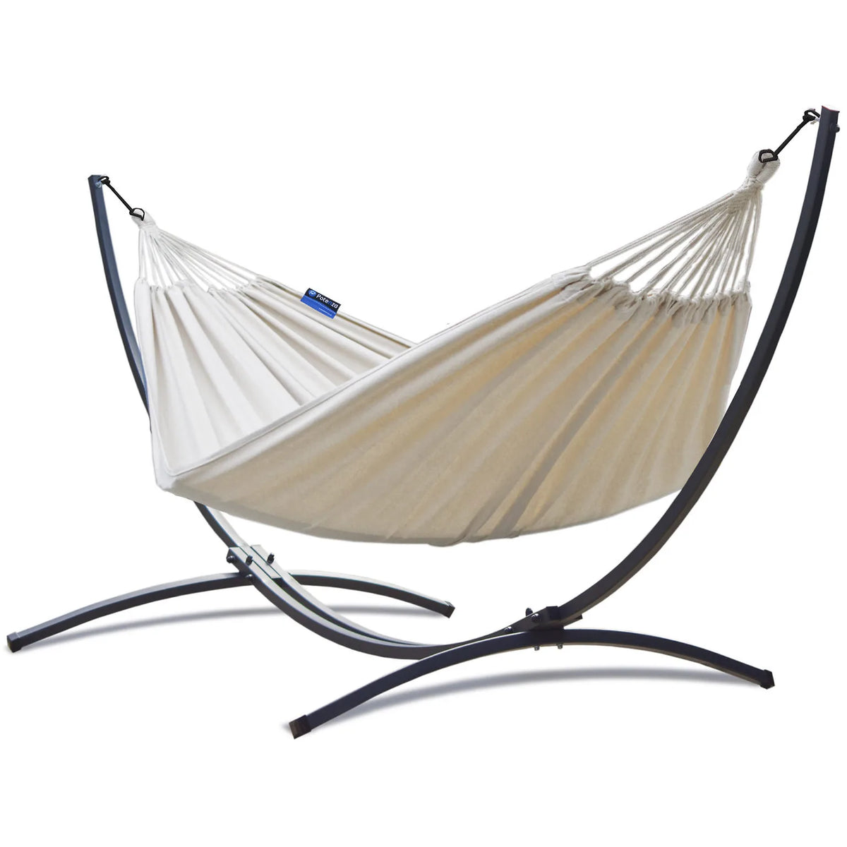 Hamac sur Pied 1 Place Structure Acier galvanisé 120kg, 200x120cm | Marlow