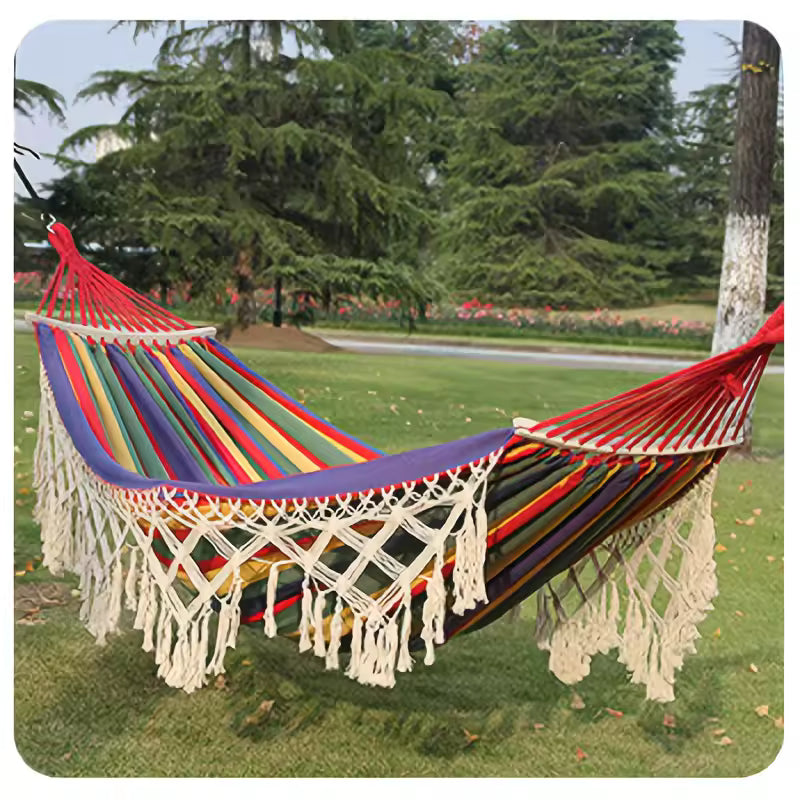 Hamac jardin double XL 2 places en coton | intérieur extérieur | Medellin