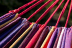 Hamac jardin sur pied en coton | solaya