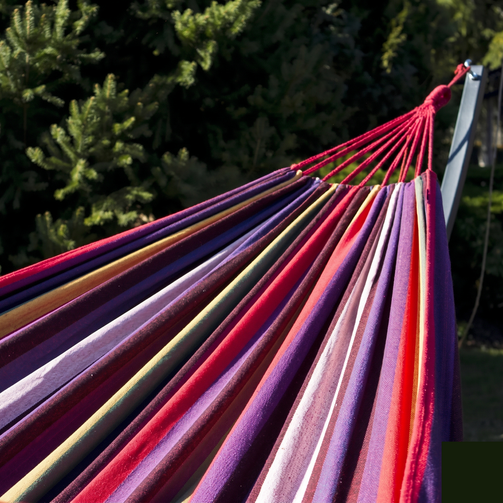 Hamac jardin double XL 2 places en coton | intérieur extérieur