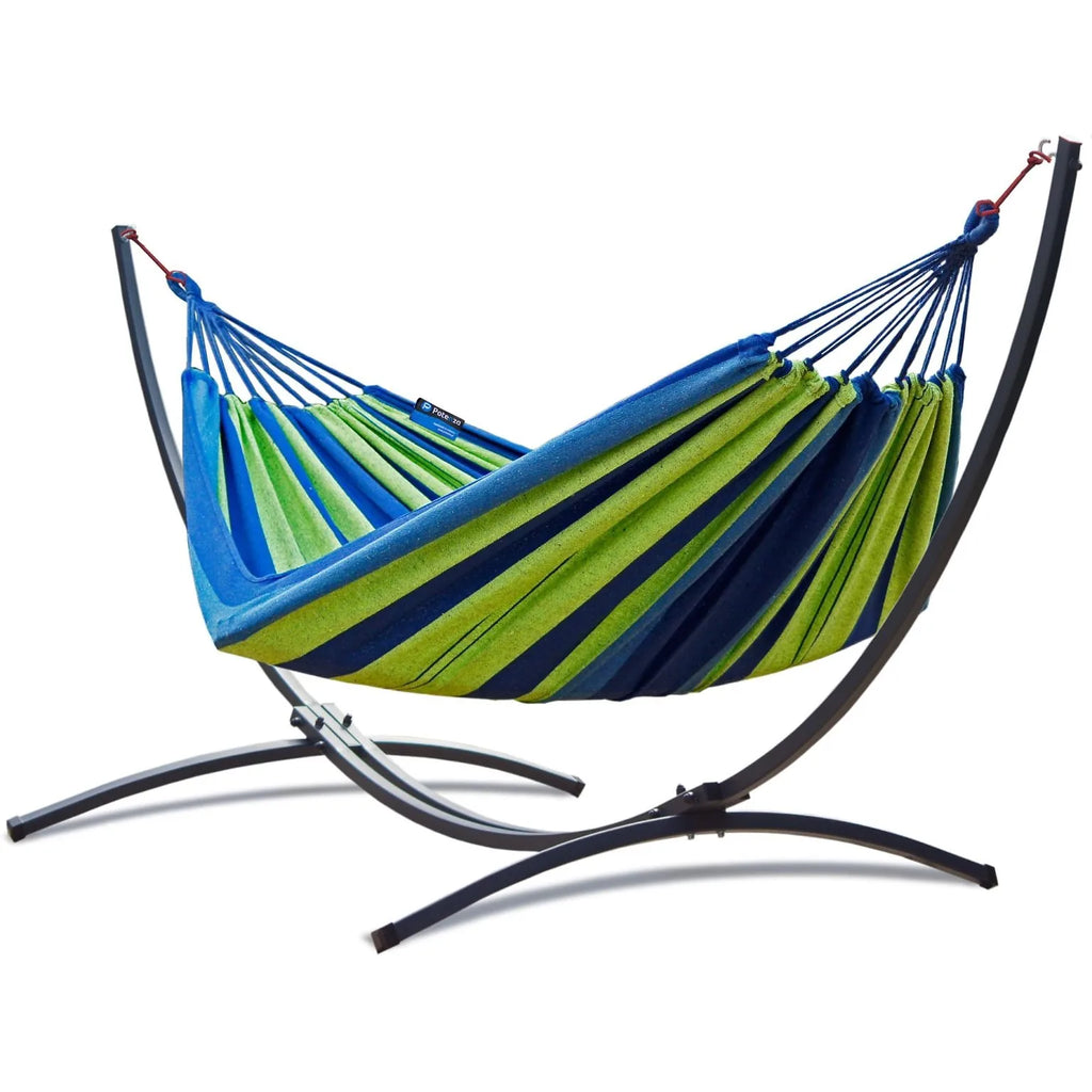 Hamac sur Pied 1 Place Structure Acier Renforcée 120kg | Kailoa