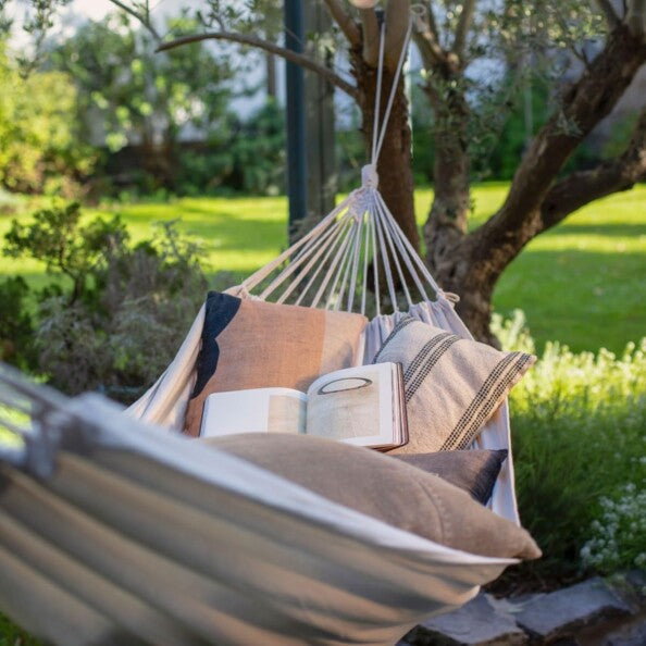 Hamac jardin double XL 2 places en coton | Intérieur Extérieur | Brisa