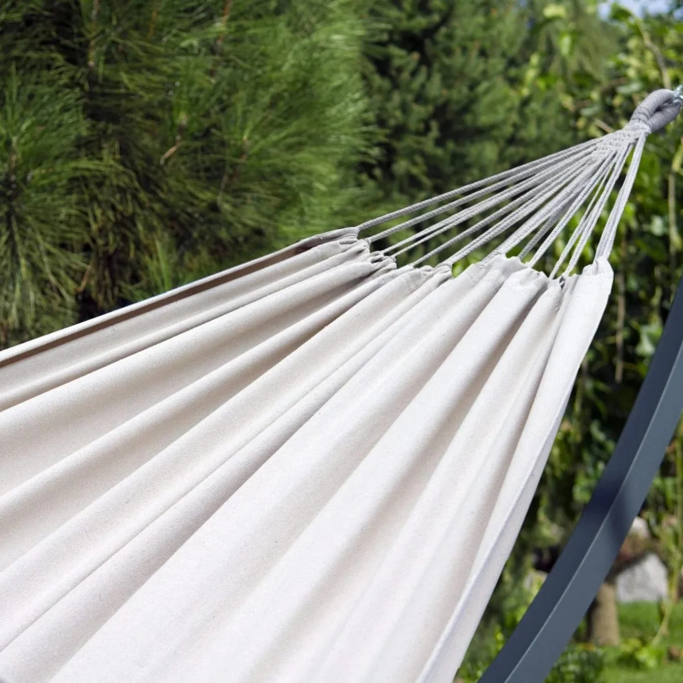 Hamac jardin double XL 2 places en coton | intérieur extérieur