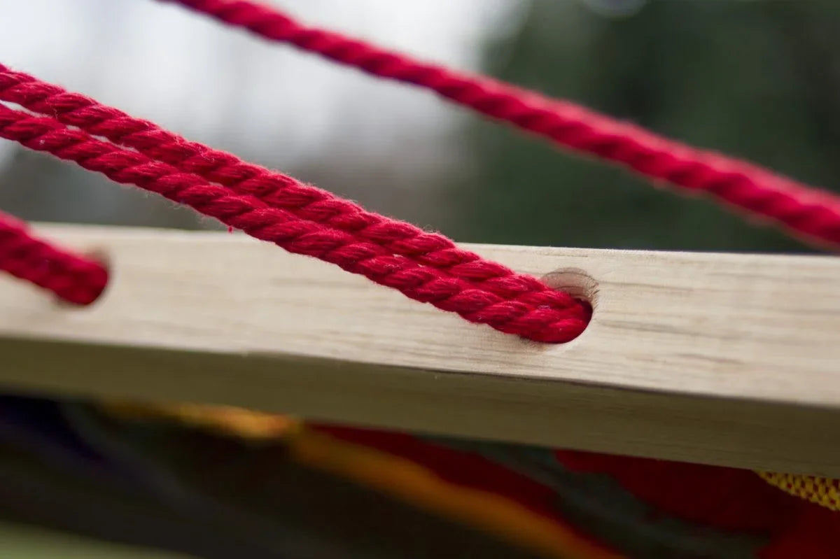 Hamac suspendu sur pied en coton doux | Acadio